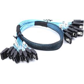 8Pack SataSAS Cable SATA3 to SATA3 7Pin Data Cables for Mining Rigs and Drives SSDs Connection in Kuwait