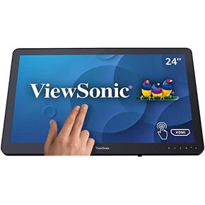 ViewSonic TD2430 - شاشة LED - 24 بوصة (23.6 بوصة قابلة للعرض) - شاشة تعمل باللمس - 1920 x 1080 Full HD (1080p) - MVA - 250 cd/m² - 3000:1-25 مللي ثانية - HDMI، VGA، DisplayPort - مكبرات الصوت in Kuwait