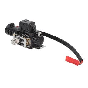 ونش RC 1/10، بديل ونش محاكاة RC المعدني لسيارة SCX10، سيارة زاحفة 1/10 RC، مصنوعة خصيصًا من المعدن الفاخر، مصممة من المعدن الفاخر (أسود) in Kuwait