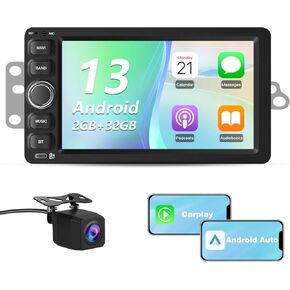 Junsun 4Core Car Radio Stereo for Chevy Chevrolet Silverado GMC SSR Tahoe 2003-2006,GMC Siera Yukon 2003-2006,Hummer H2 2003-2007 with Android 13 Wireless CarPlay Android Auto Backup Camera in Kuwait