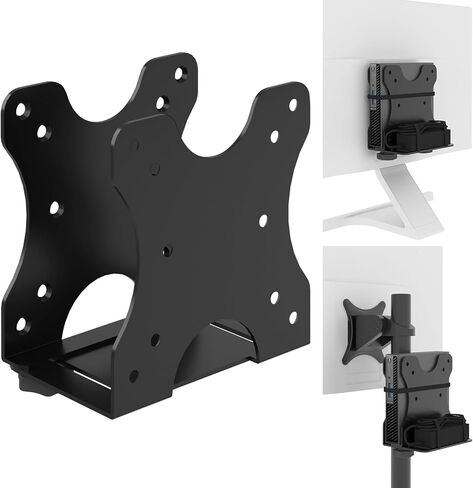 Yimaut قابل للتعديل جهاز كمبيوتر صغير Vesa Mount Bracket خلف الشاشة، تحت المكتب، متصل بذراع الشاشة، الجدار أو عمود الحامل لـ HP، Dell، KAMRUI، Mac Mini، GMKtec، صناديق الكابلات، موجهات Wi-Fi ووحدات المعالجة المركزية الصغيرة in Kuwait