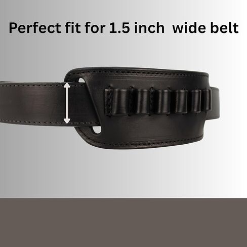 Daltech Force .38/.357 حامل حلقة خرطوشة عيار حزام منزلق - CCW - حمل مخفي - حلقة ذخيرة - حلقات رصاصة - حافظة ماج in Kuwait