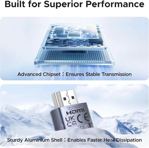 UGREEN 4 عبوات HDMI Dummy Plug 4K@60 هرتز 2K@60 هرتز 1080P@120 هرتز، محاكي EDID، محاكي الشاشة الافتراضية، محول HDMI بدون رأس للكمبيوتر عن بعد، الكمبيوتر المحمول in Kuwait