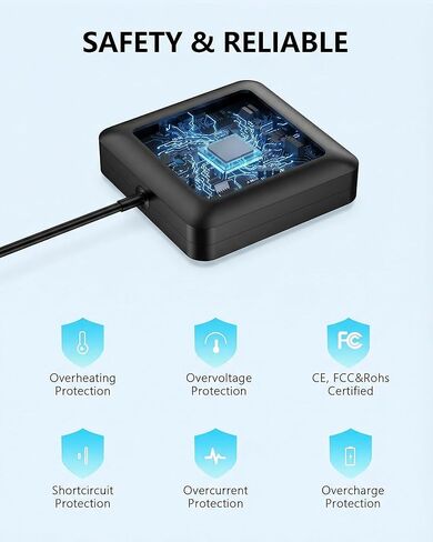 65W USB-C Charger Compatible with Peloton Bike Plus PLTN-TTR01 PL-02 FSP065-APDC8R01, 20V/3.25A Power Adapter with 10.8FT Cord in Kuwait