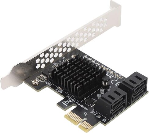 بطاقة Tangxi PCIe، بطاقة توسيع 4 منافذ، بطاقة تحكم PCI Express بسرعة 6 جيجابت في الثانية 3.0 مع دعامة منخفضة المستوى، من أجل Wins 7 8 10 11 in Kuwait