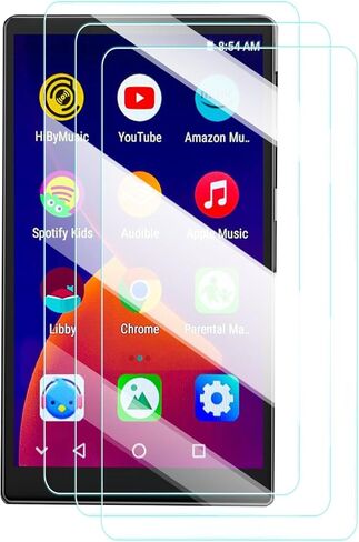 واقي شاشة لمشغل MP3 MP4 بشاشة تعمل باللمس مقاس 4 بوصات من Adevena M308، طبقة مقاومة للخدش عالية الدقة، شفافة عالية الدقة، خالية من الفقاعات مع مجموعة تركيب سهلة، 3 عبوات. in Kuwait