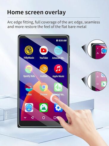 واقي شاشة لمشغل MP3 MP4 بشاشة تعمل باللمس مقاس 4 بوصات من Adevena M308، طبقة مقاومة للخدش عالية الدقة، شفافة عالية الدقة، خالية من الفقاعات مع مجموعة تركيب سهلة، 3 عبوات. in Kuwait