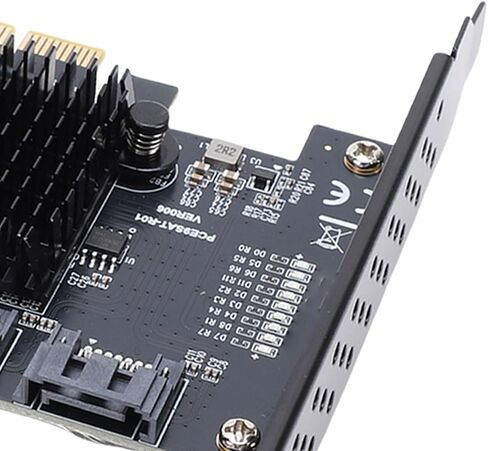 بطاقة توسيع PUSOKEI PCIe 4X إلى 9 منافذ، محول القرص الصلب PCIe GEN3 بسرعة 6 جيجابت في الثانية مع تبديل سريع NCQ AHCI، من أجل Wins 10 11 2003 in Kuwait