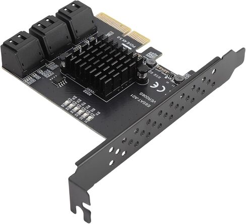 PCIe Serial ATA3.0 Extension Excelberry Extension 6 منفذ القرص الصلب لنقل البيانات بسرعة متوافق مع مختلف الأنظمة والمستخدمين in Kuwait