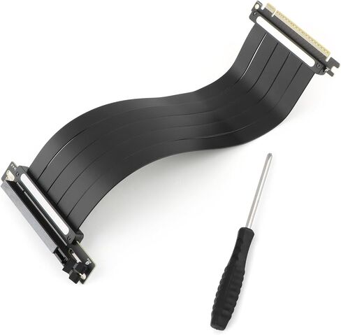 كابل تمديد PCI-E 4.0 لـ RTX4090 RTX4080 RX7900XTX 90 درجة إلى 90 درجة لـ M.2/ WiFi/الشبكة/USB/بطاقات الصوت PCIe 4.0 x16 ملحقات كابل Riser أجزاء إصلاح لـ xx-10cm (300 مم) in Saudi Arabia