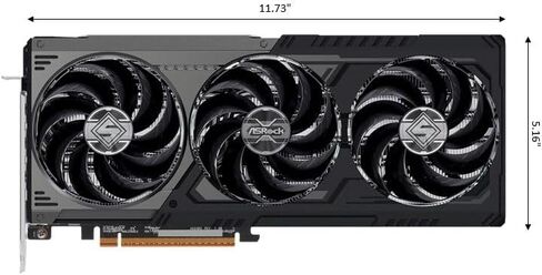 ASRock AMD Radeon RX 9070 XT Steel Legend Dark 16GB GDDR6 256-bit, 2970MHz Boost, PCIe 5.0, 3xDP2.1+HDMI2.1, Triple-Fan, Metal Backplate, RGB Sync, DirectX12 Ultimate, RDNA4, 2x8-Pin in Saudi Arabia