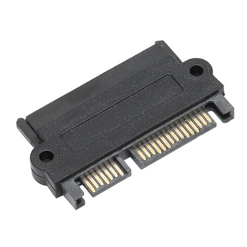 Adapter SAS to SATA Port Hard Drive to Mainboard 15PIN Converter SFF‑8482 Black Plastic Shell(Direct (10310)) in Saudi Arabia