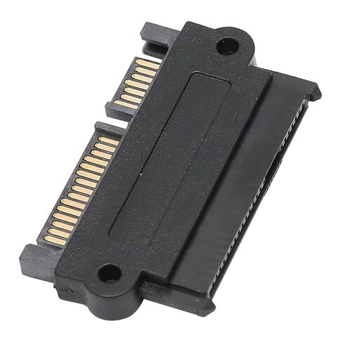 Adapter SAS to SATA Port Hard Drive to Mainboard 15PIN Converter SFF‑8482 Black Plastic Shell(Direct (10310)) in Saudi Arabia