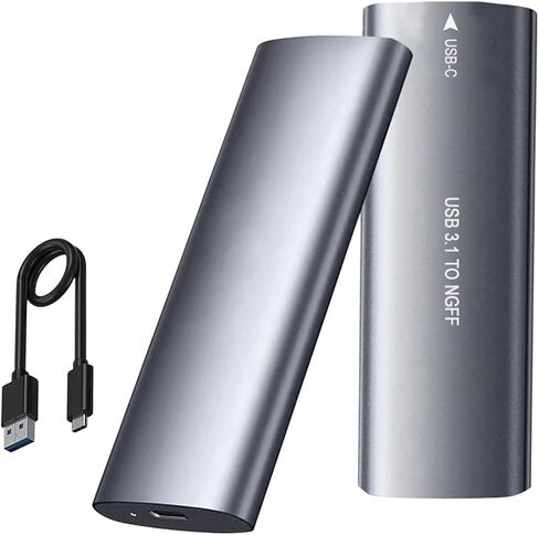 M2 SSD Case NVMe NGFF Enclosure Adaptier 10Gbps USpB Type-C 3.1 إلى NVME M-Key/(B+M) مفتاح الحالة الصلبة محرك أقراص خارجي جديد 2026 عالي لمكونات إلكترونية موثوقة in Kuwait