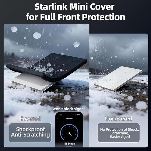 حامل السقف المغناطيسي للسيارة Starlink Mini 2025 + غطاء حماية Starlink Mini الصغير من السيليكون السائل in Saudi Arabia