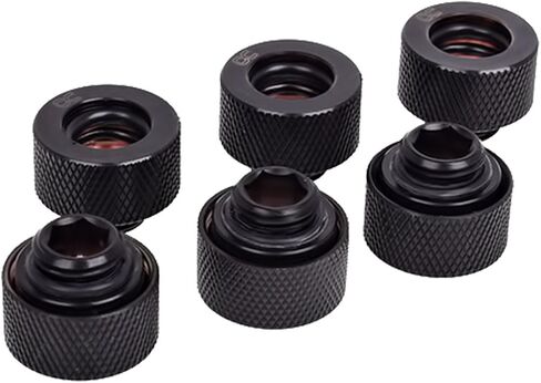 تركيب ضغط الأنبوب الصلب Alphacool HT 13 مم G1/4، أسود داكن، 6 عبوات in Kuwait