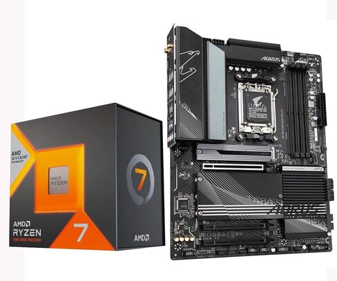 معالج INLAND Micro Center AMD Ryzen 7 7800X3D 8-Core16-Thread المكتبي مع اللوحة الأم GIGABYTE X670 AORUS Elite DDR5 PCIe 5.0 WiFi 6E ATX in Saudi Arabia