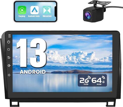 ترقية ستيريو راديو السيارة لسيارة Toyota Tundra 2007-2013، Sequoia 2008-2018 Android 13 2GB+64GB استبدال شاشة لمس 10 بوصة مع CarPlay Android Auto MirrorLink/GPS/FMAM/BackCamera/29 واجهة مستخدم in Kuwait