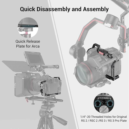 SmallRig R5 / R5 C / R6 Cage and Quick Release Top Handle with Quick Release Slider in Saudi Arabia