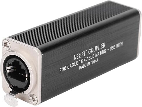 Dioche RJ45 مقرنة إيثرنت RJ45 مقرنة مطلية بالذهب IP68 إيثرنت موصل أنثى إلى أنثى لـ Cat5/Cat5eCat6/Cat7/Cat8 LAN كابل شبكة PoE الخارجية in Saudi Arabia
