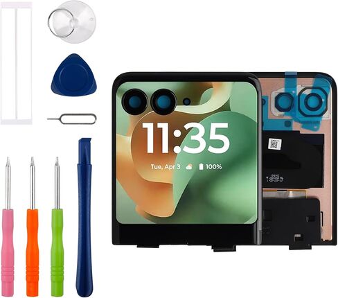 AMOLED Screen for Motorola Razr Ultra 2025/ Razr 60 Ultra/Razr+ 2025 3.6" LCD Display Touchscreen Digitizer Assembly with Repair Tools Kit-Small External Screen in Saudi Arabia