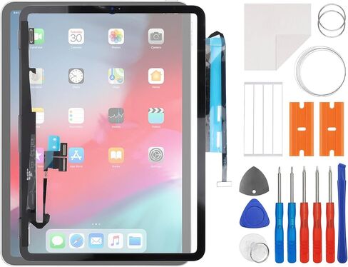 بديل محول رقمي جديد لشاشة اللمس لجهاز iPad Pro 11 1st/ 2nd A1934 A1979 A1980 A2013 A2068 A2228 A2230 مع مجموعة أدوات إصلاح لاصقة OCA - بدون شاشة LCD in Kuwait