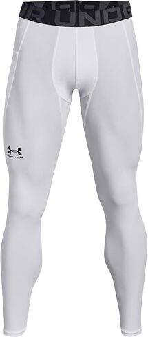 Under Armour Men's HeatGear Armour Leggings, (301) Forest Green/White/White, Medium Tall in Saudi Arabia