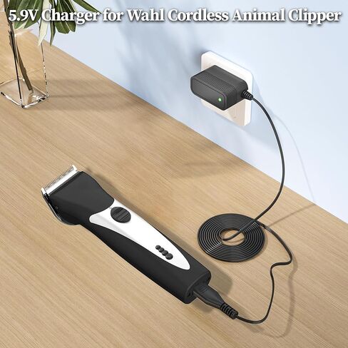 شاحن 5.9 فولت لماكينة الحلاقة Wahl Bravura اللاسلكية لاستبدال مصدر الطاقة لـ Wahl Arco Bravura Chromado Motion Mini Arco Animal Clipper اللاسلكي سلك الطاقة لـ 1881-2800،8787،41870،41885،8786،41871 in Kuwait