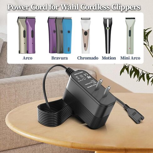 شاحن 5.9 فولت لماكينة الحلاقة Wahl Bravura اللاسلكية لاستبدال مصدر الطاقة لـ Wahl Arco Bravura Chromado Motion Mini Arco Animal Clipper اللاسلكي سلك الطاقة لـ 1881-2800،8787،41870،41885،8786،41871 in Kuwait