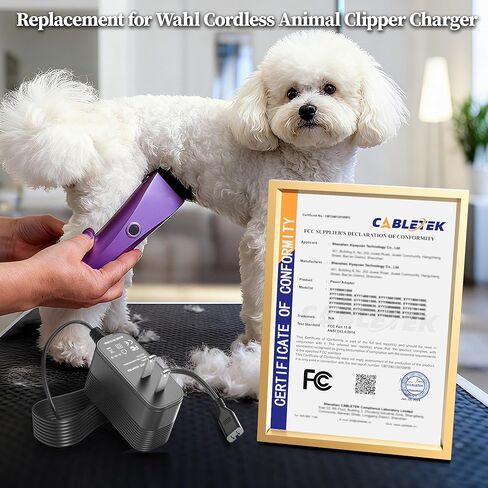 شاحن 5.9 فولت لماكينة الحلاقة Wahl Bravura اللاسلكية لاستبدال مصدر الطاقة لـ Wahl Arco Bravura Chromado Motion Mini Arco Animal Clipper اللاسلكي سلك الطاقة لـ 1881-2800،8787،41870،41885،8786،41871 in Kuwait