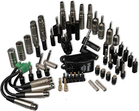 مجموعة أدوات التوصيل النهائية PatchPal من Hosa MAK-582 لاستكشاف أخطاء الصوت وإصلاحها وتكامل الإشارة، معدات أساسية للصوت الحي والاستوديو والبث ومحترفي AV، 52 قطعة in Kuwait