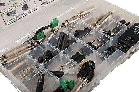 مجموعة أدوات التوصيل النهائية PatchPal من Hosa MAK-582 لاستكشاف أخطاء الصوت وإصلاحها وتكامل الإشارة، معدات أساسية للصوت الحي والاستوديو والبث ومحترفي AV، 52 قطعة in Kuwait