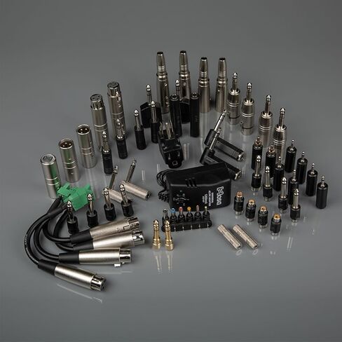 مجموعة أدوات التوصيل النهائية PatchPal من Hosa MAK-582 لاستكشاف أخطاء الصوت وإصلاحها وتكامل الإشارة، معدات أساسية للصوت الحي والاستوديو والبث ومحترفي AV، 52 قطعة in Kuwait