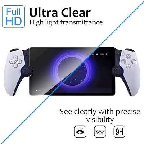 Lokyoo Screen Protector Designed for Sony Playstation Portal PS5(3-Pack Tempered Glass), Transparent HD Clear, Anti-Scratch, Compatible with Playstation Portal PS5 8.0 inch in Saudi Arabia