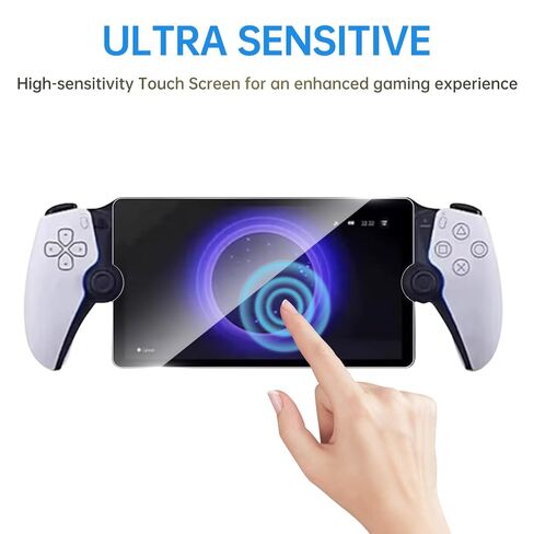 Lokyoo Screen Protector Designed for Sony Playstation Portal PS5(3-Pack Tempered Glass), Transparent HD Clear, Anti-Scratch, Compatible with Playstation Portal PS5 8.0 inch in Saudi Arabia