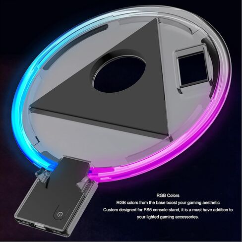 قاعدة RGB LED الرقمية، حامل وحدة تحكم الألعاب بـ 4 أوضاع ألوان، قاعدة LED ملونة RGB قاعدة LED رقمية RGB لوحدة التحكم PS5 in Saudi Arabia