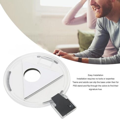 قاعدة RGB LED الرقمية، حامل وحدة تحكم الألعاب بـ 4 أوضاع ألوان، قاعدة LED ملونة RGB قاعدة LED رقمية RGB لوحدة التحكم PS5 in Saudi Arabia