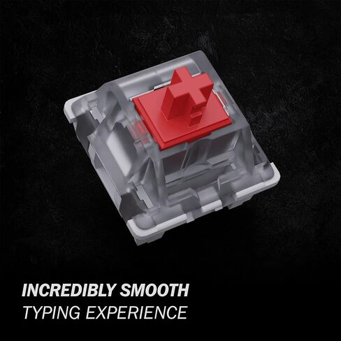 Gateron KS-9 RGB Mechanical MX Type Key Switch - Clear top (65 Pcs, Red) in Saudi Arabia