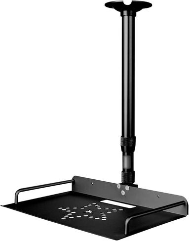 2-Be-Best Projector Ceiling Mount with Tray, 11.6-17.3IN / 29.5-44CM Height Adjustable Ceiling Shelf Mount 360° Rotation Projector Mounts for Projectors Camera (Black) in Kuwait