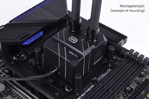 Alphacool Eisbaer Pro ES (Solo) كتلة مياه كاملة لوحدة المعالجة المركزية ومضخة مع ورقة Grizzly KryoSheet الحرارية (33x33 مم) لحزمة وحدة المعالجة المركزية AMD AM5 in Kuwait