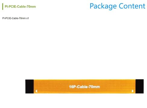 كابل PCIe مرن 70 مم لـ Raspberry Pi 5، مناسب لمختلف قبعات Pi 5 PCIe (PI-PCIE-Cable-70mm) in Saudi Arabia