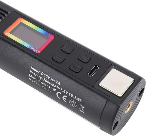 BRRNOO RGB أنبوب ضوء، أضواء أنبوب RGB لضوء النيون الفيديو مع 1/4 بوصة ثقب المسمار APP 2700K إلى 6500K عصا فيديو LED مغناطيسية محمولة للتصوير الفوتوغرافي in Kuwait