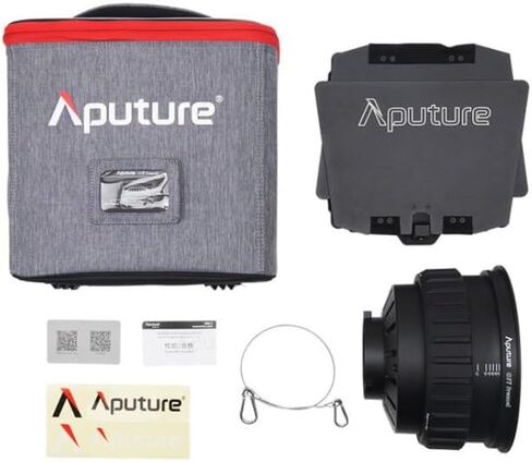 Aputure Storm 400x (A-Mount) (US) with CF7 Fresnel and Barn Doors Kit and Storm 400x Head Cable (7.5m) Bundle (3 Items) in Saudi Arabia