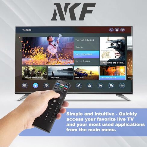 XRT140 Universal Remote for VIZIO TV: Remote Replacement XRT136 XRT260 XRT270 for VIZIO TV D/E/M/P/PX/V/OLED Series, with Vudu/Netflix/Prime/Disney/Hulu/Redbox Keys in Saudi Arabia