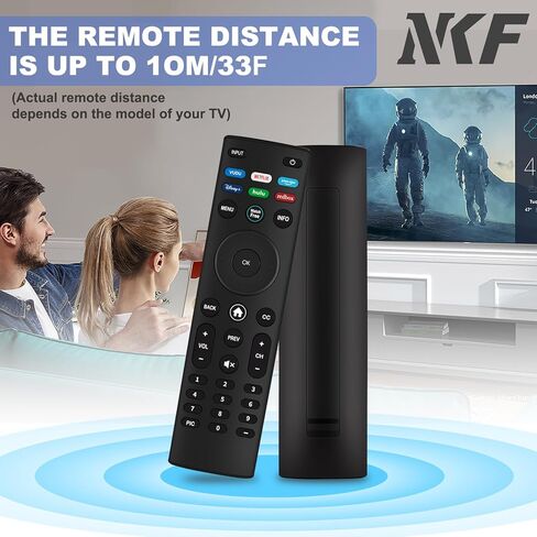 XRT140 Universal Remote for VIZIO TV: Remote Replacement XRT136 XRT260 XRT270 for VIZIO TV D/E/M/P/PX/V/OLED Series, with Vudu/Netflix/Prime/Disney/Hulu/Redbox Keys in Saudi Arabia