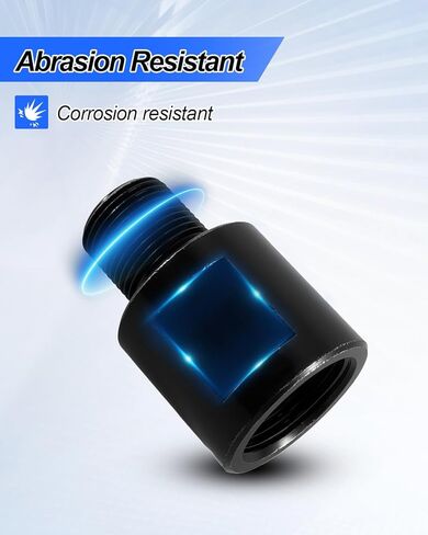 1/2-28 Male to 5/8-24 Female Adapter, with Black Anti-Rust Coating in Saudi Arabia
