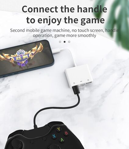 Lightning ذكر إلى USB أنثى لمحول iPhone OTG (3 في 1) كابل دونجل لقارئ بطاقات الكاميرا والشاحن لأجهزة Apple لجهاز iPad Air 14 13 12 11 Pro Max 8 7 محول لوحة مفاتيح وماوس وفلاش وسلك ذاكرة in Kuwait