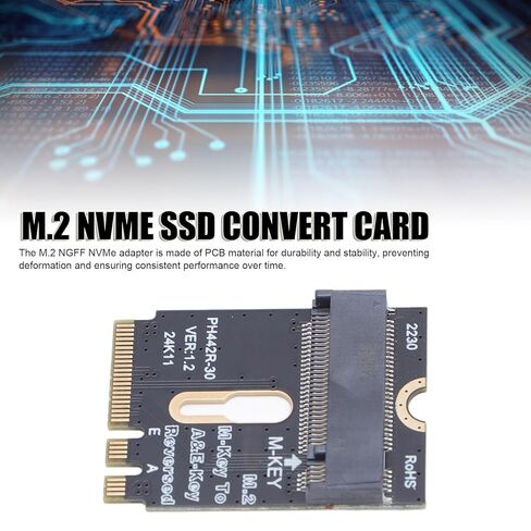 محول تحويل PUSOKEI M.2 NVME SSD، التوصيل والتشغيل M.2 NGFF NVMe بطاقة محول مع ومسامير لـ Air Pro A1465 A1466 A1398 A1502 2013 2014 2015 2016 2017 in Kuwait