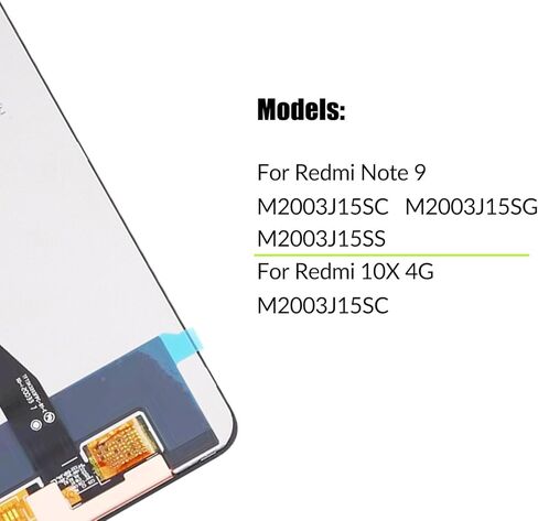 Replacement for Xiaomi Redmi 10X 4G | Note 9 LCD Screen M2003J15SC | M2003J15SG | M2003J15SS | M2003J15SC LCD Touch Screen Display Panel Digitizer Assembly with Repair kit in Saudi Arabia