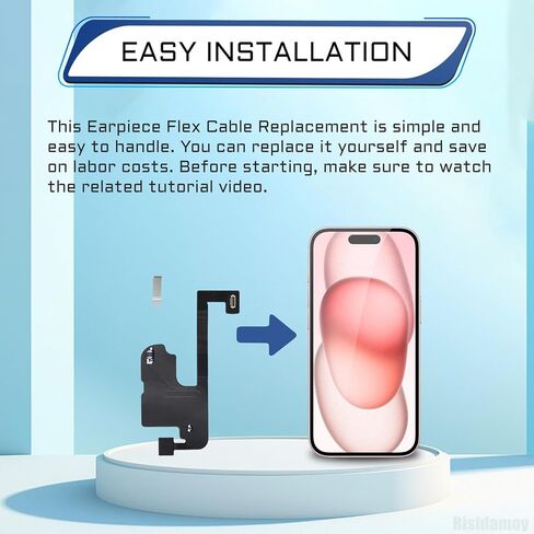 Earpiece Flex Cable Replacement for iPhone 15 Plus Ear Speaker Connector Repair Front Earspeaker Flex Cable replacement for iPhone 15plus Ambient Light Sensor Fix for A3094 A2847 A3093 A3096 in Saudi Arabia
